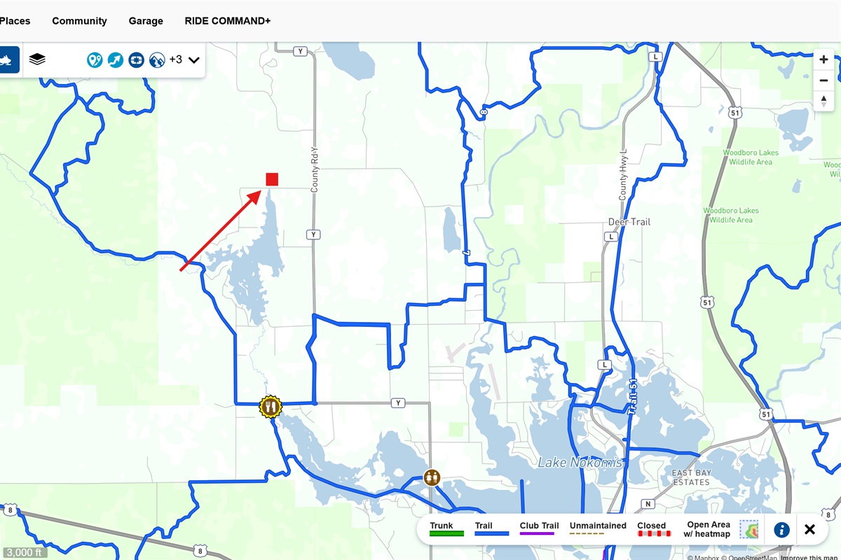 Snowmobile Trail Map
