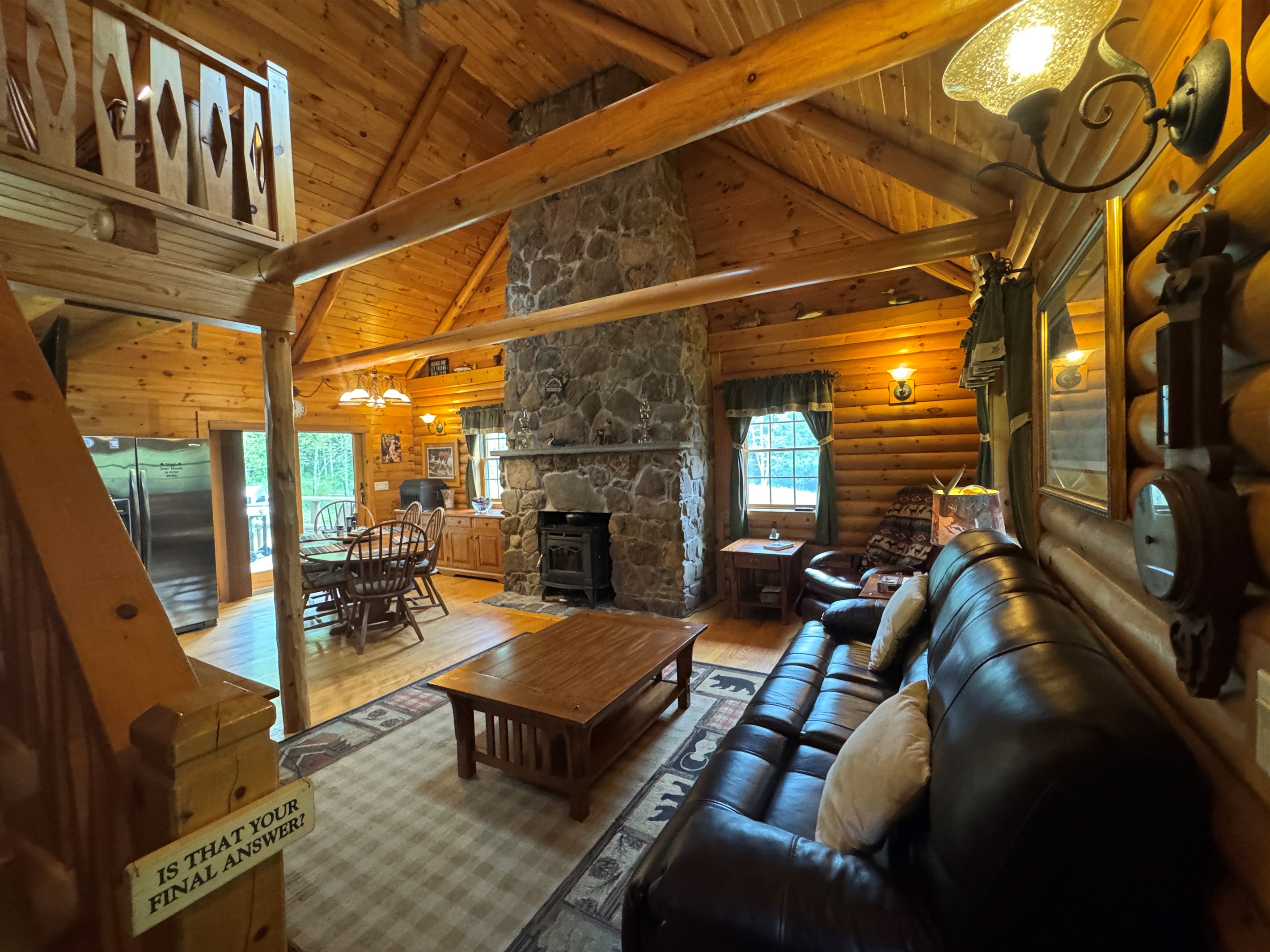 Open concept living/dining area