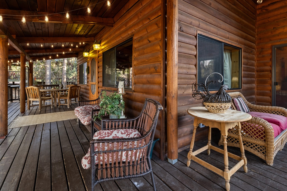 Ample outdoor seating options