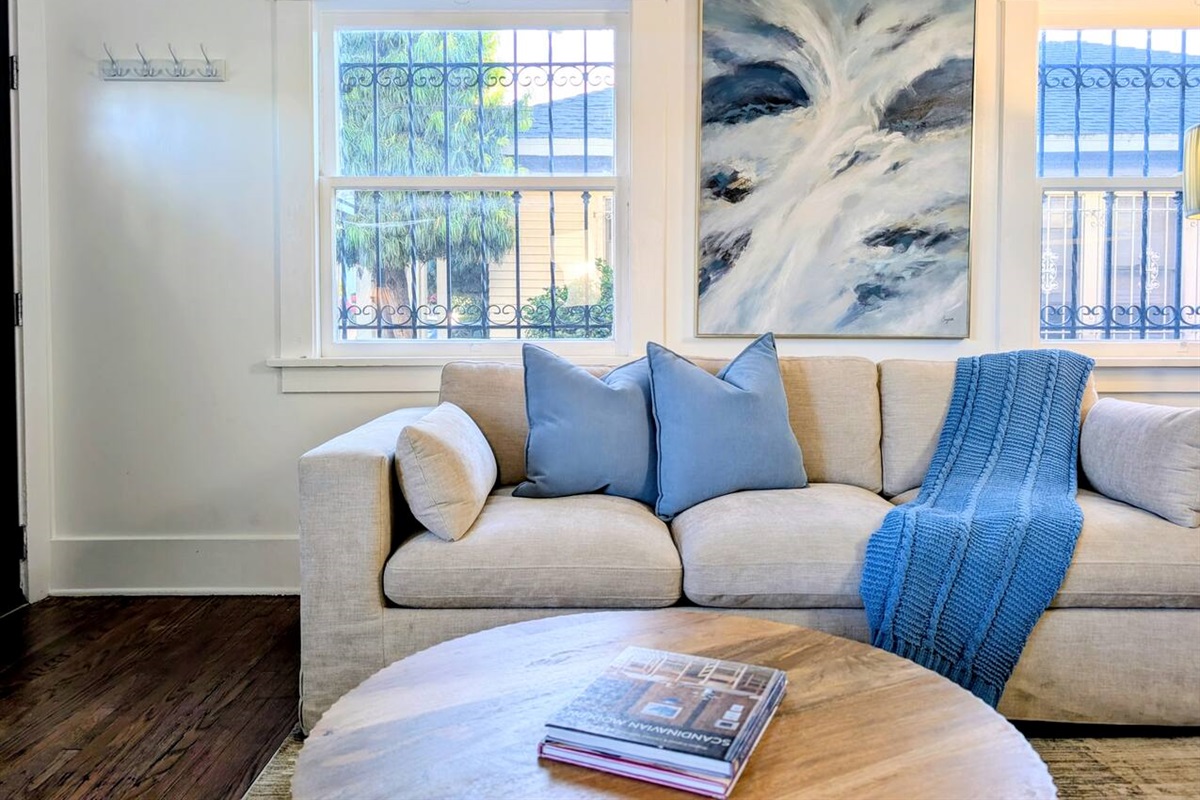 Inviting lounge area with comfortable seating.