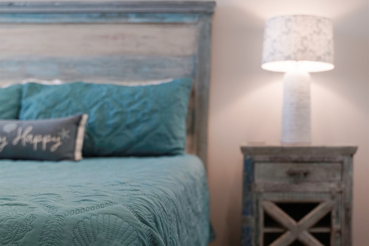 MIL Bedroom: Beach - Themed King bedroom & Nightstand