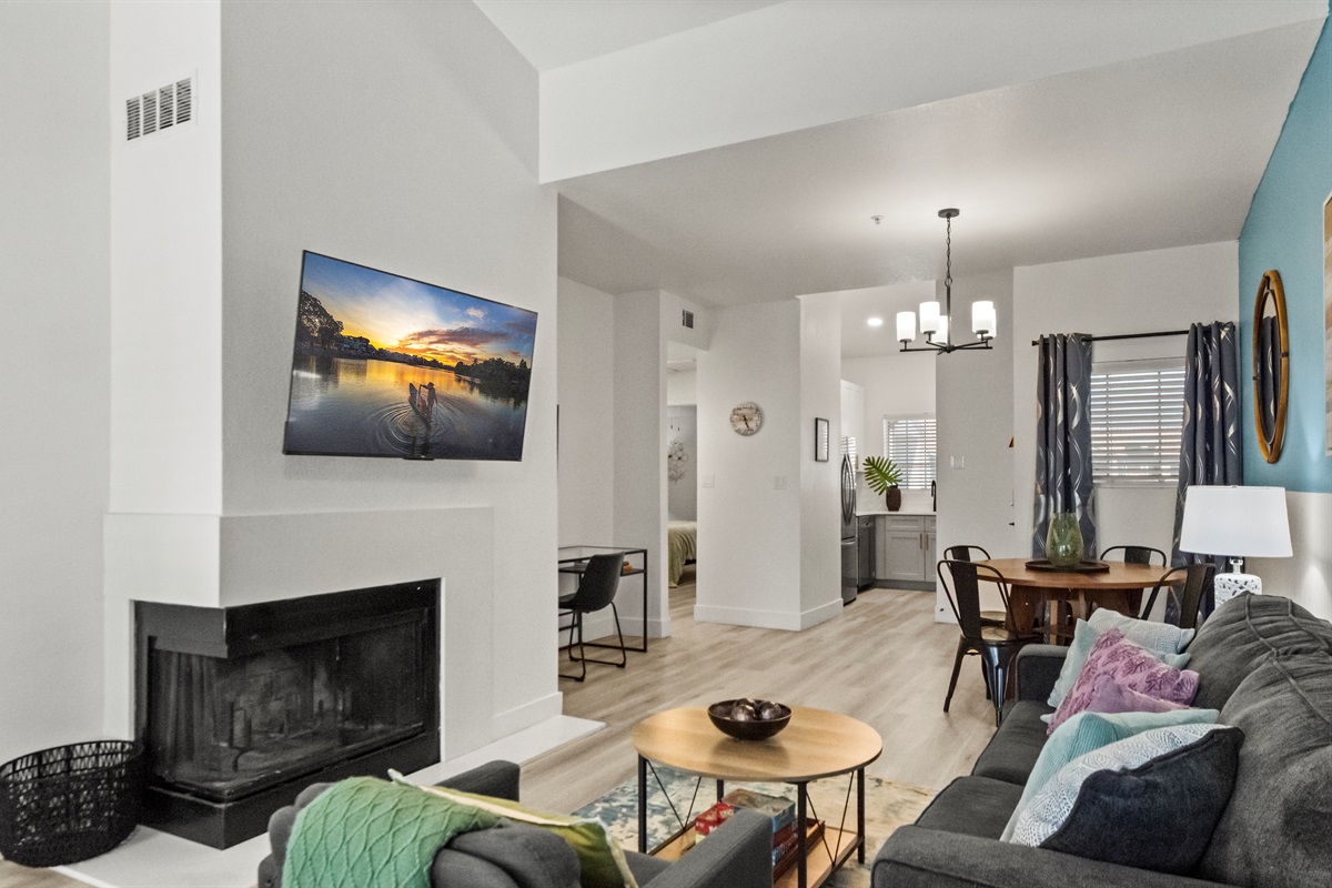 Comfortable open floor plan for relaxing evenings
