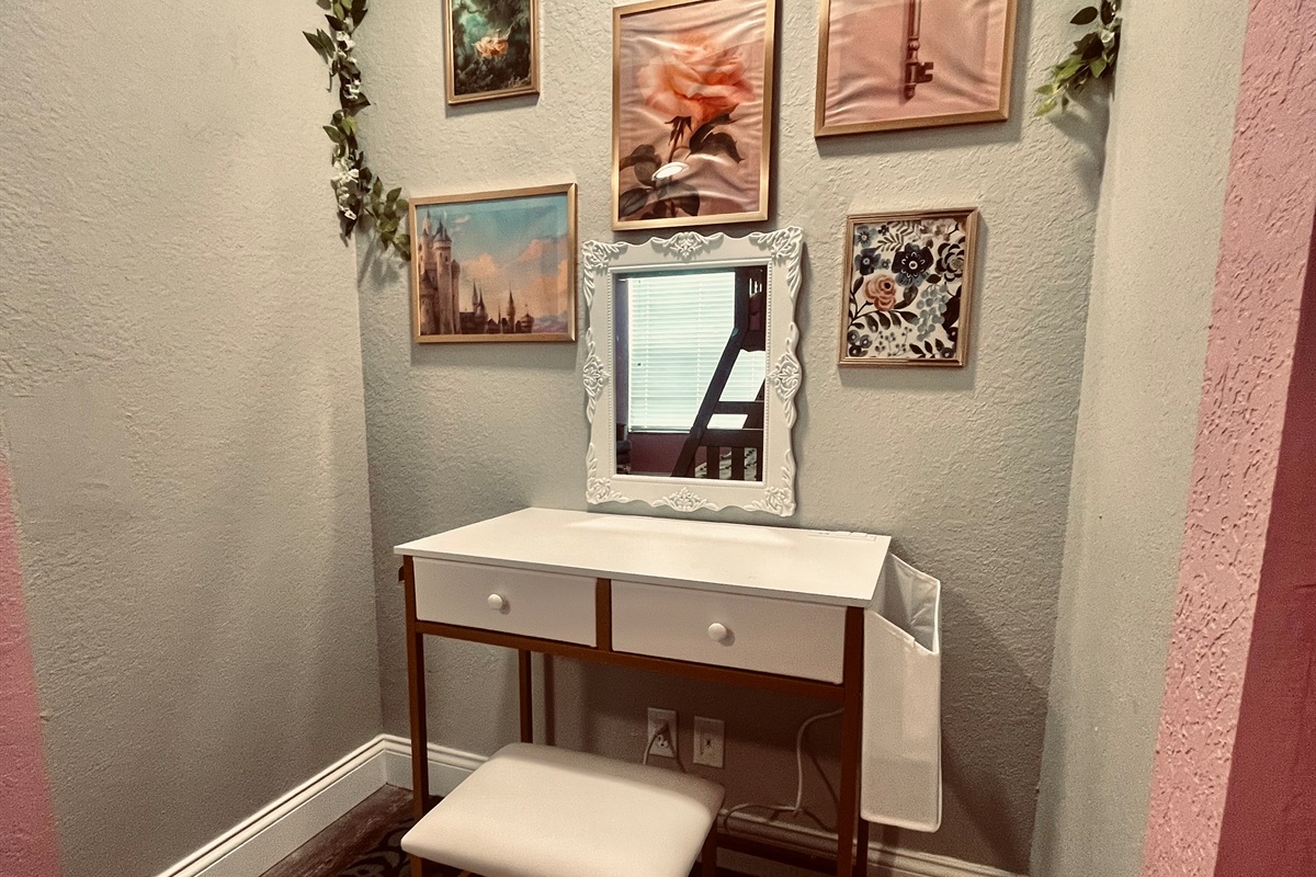 Every Princess need a little place to check to make sure she looks like Royalty