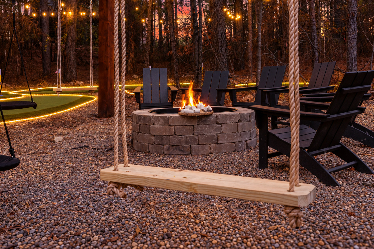 Gather around the firepit for unforgettable moments under the stars. We’ve got you covered with starter firewood and all the s’mores essentials because every great stay deserves sweet memories.