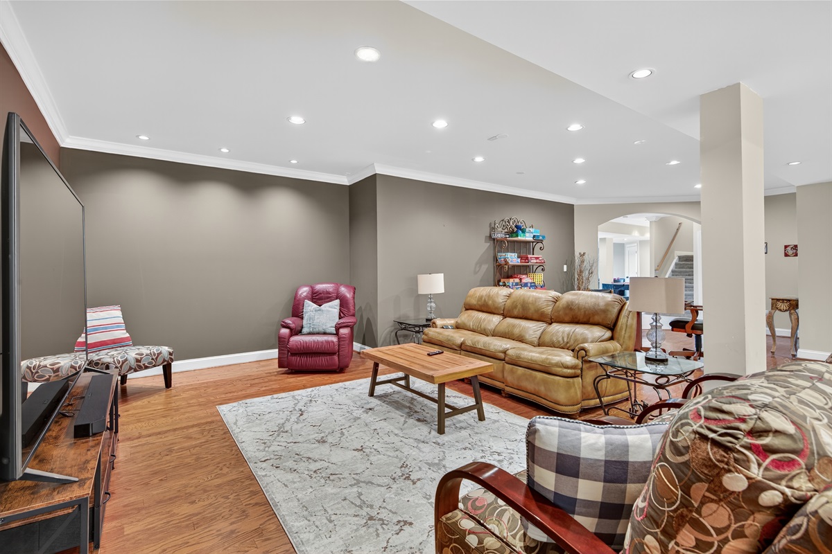 Casual TV area designed for time spent together.