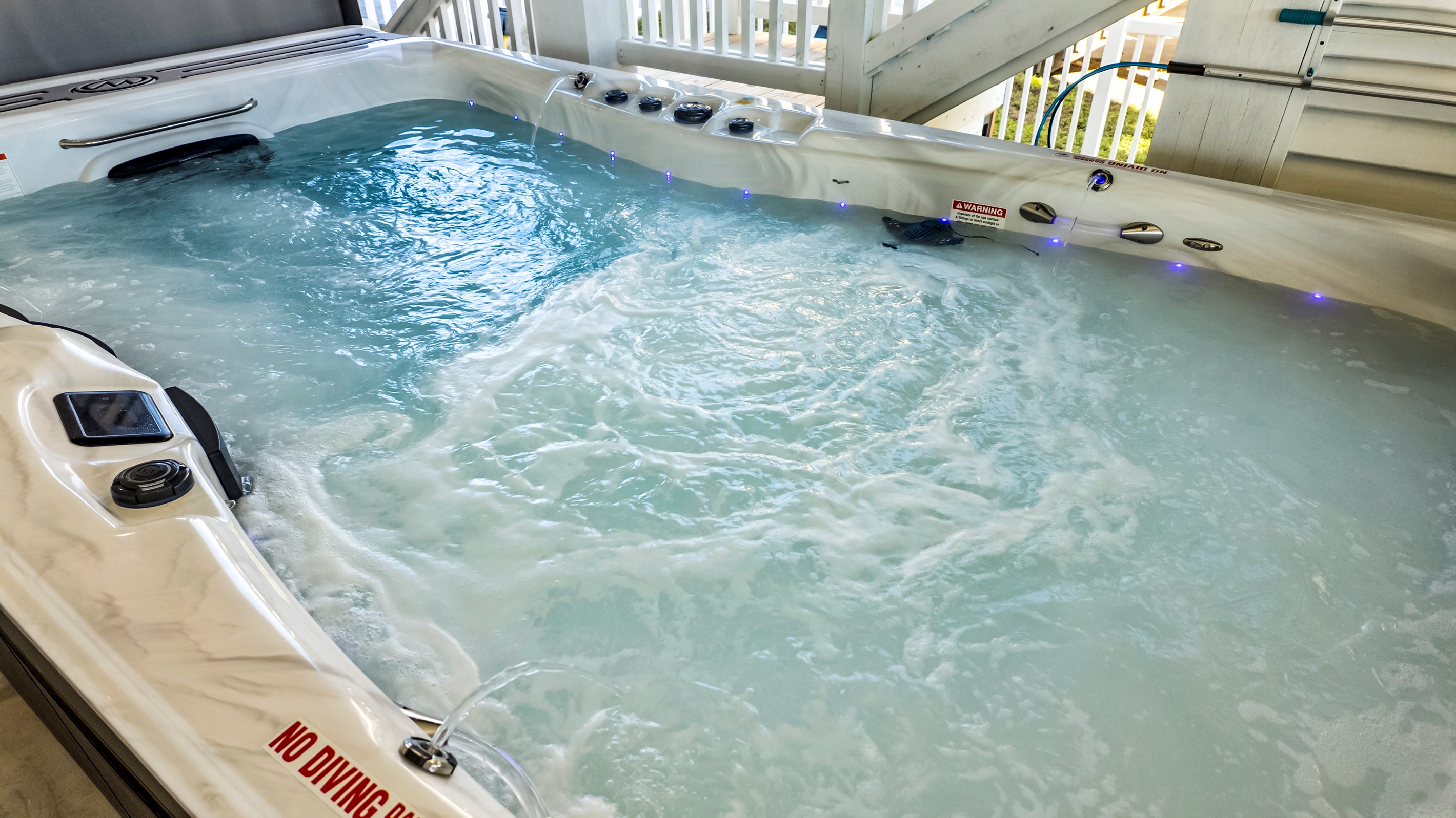 Enjoy endless laps and splashes in the heated Swim Spa!