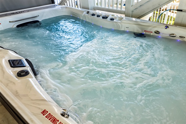 Enjoy endless laps and splashes in the heated Swim Spa!