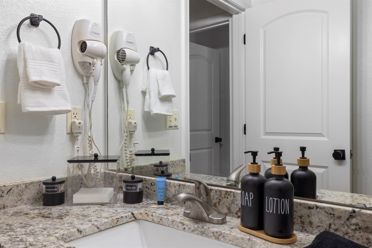 Modern entry bathroom with clean finishes