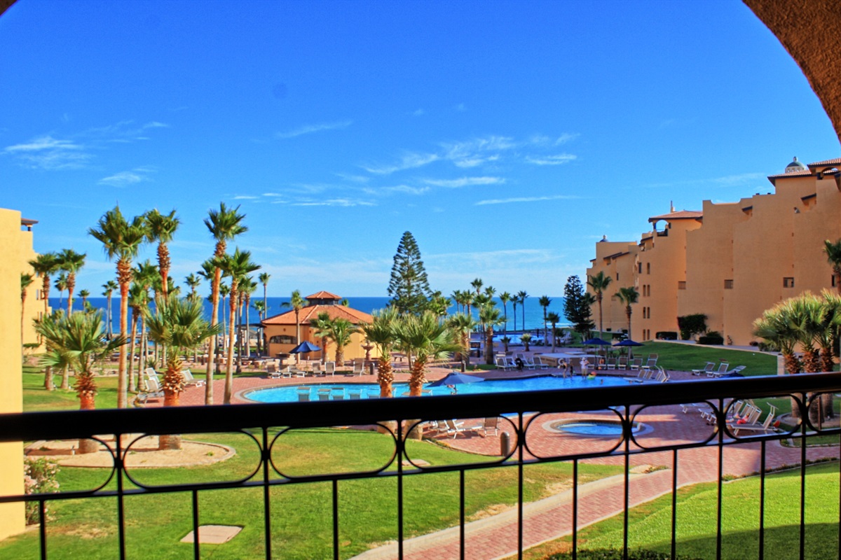 view from the balcony