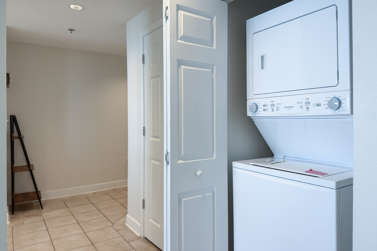 Enjoy the convenience of an in-unit washer and dryer.
