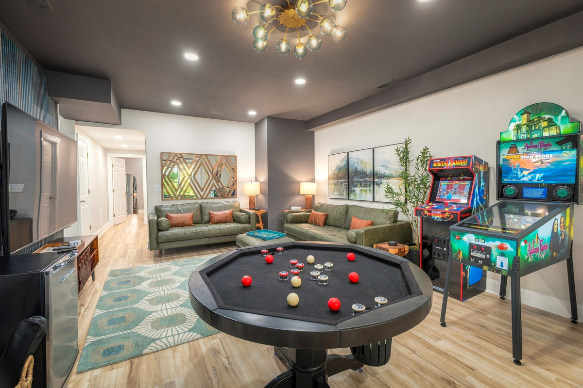 Family fun for all ages with games throughout the home