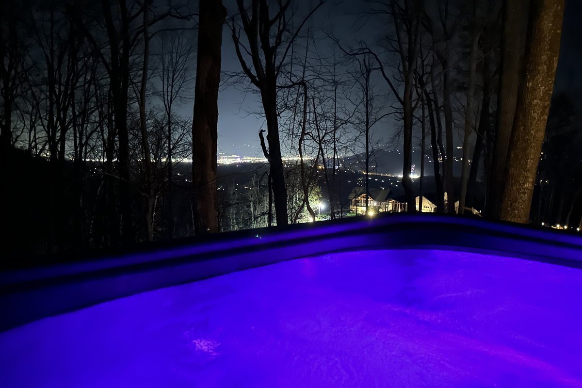 Night View from Hot Tub