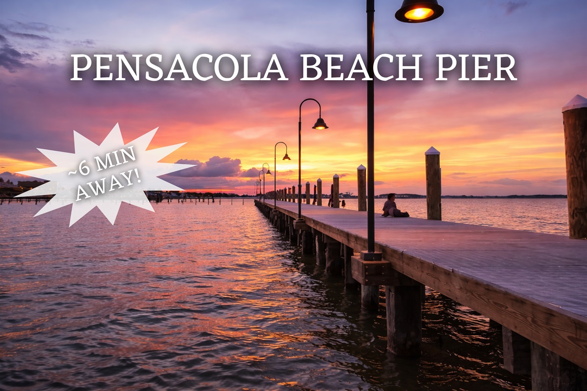Heading out onto Pensacola Beach Pier gives you wide-open views of the Gulf and a peaceful place to take it all in.