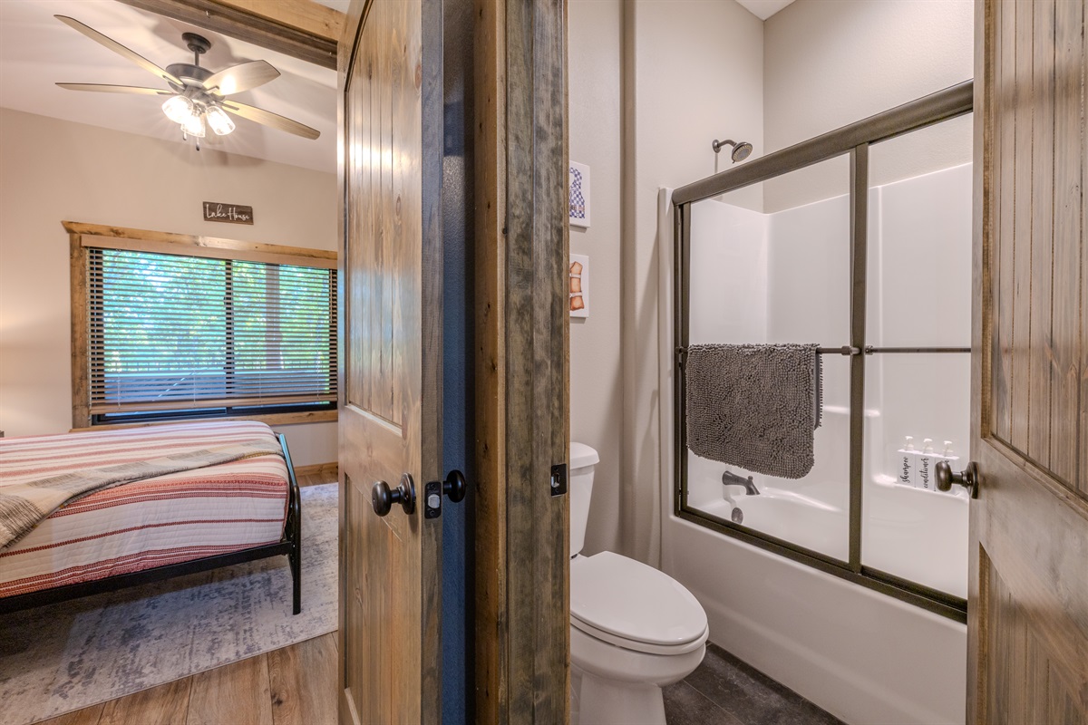 Bathroom with tub/shower combo