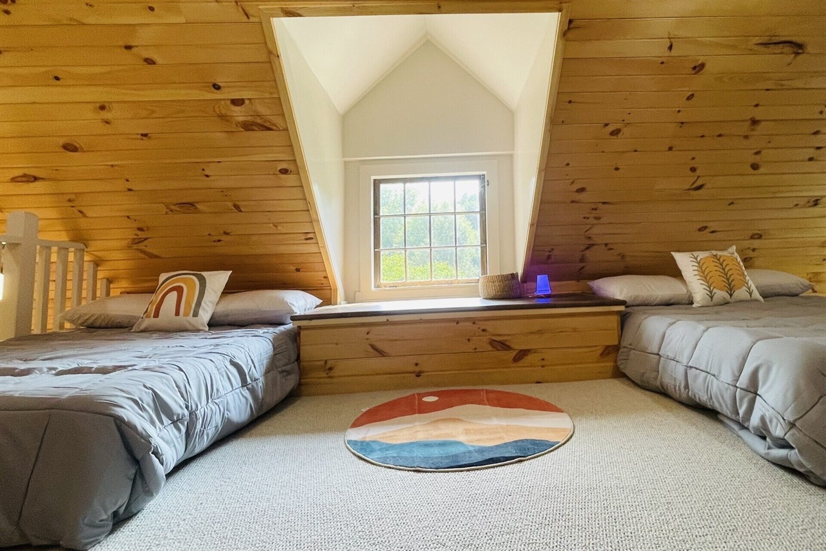 Recently renovated space to add beds for larger families