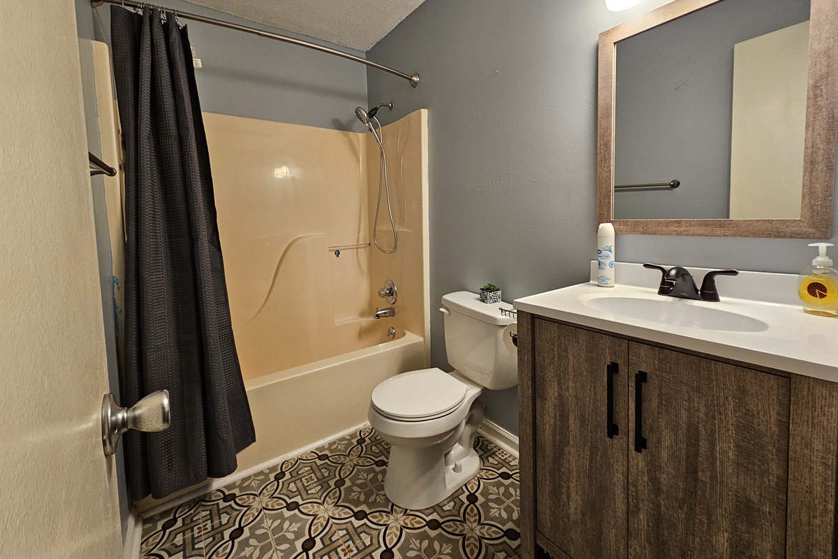 Two full bathrooms for privacy and convenience.