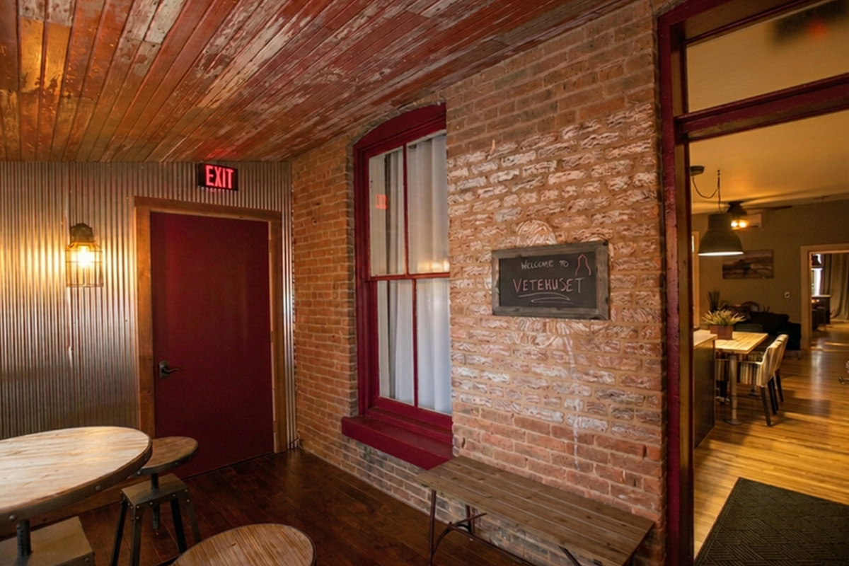 This vestibule on the second floor is a great place to sip your morning coffee.