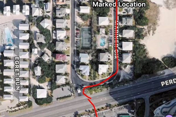 Route to deeded beach access! Just across the street!