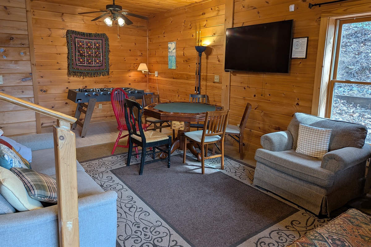 Downstairs Game room
