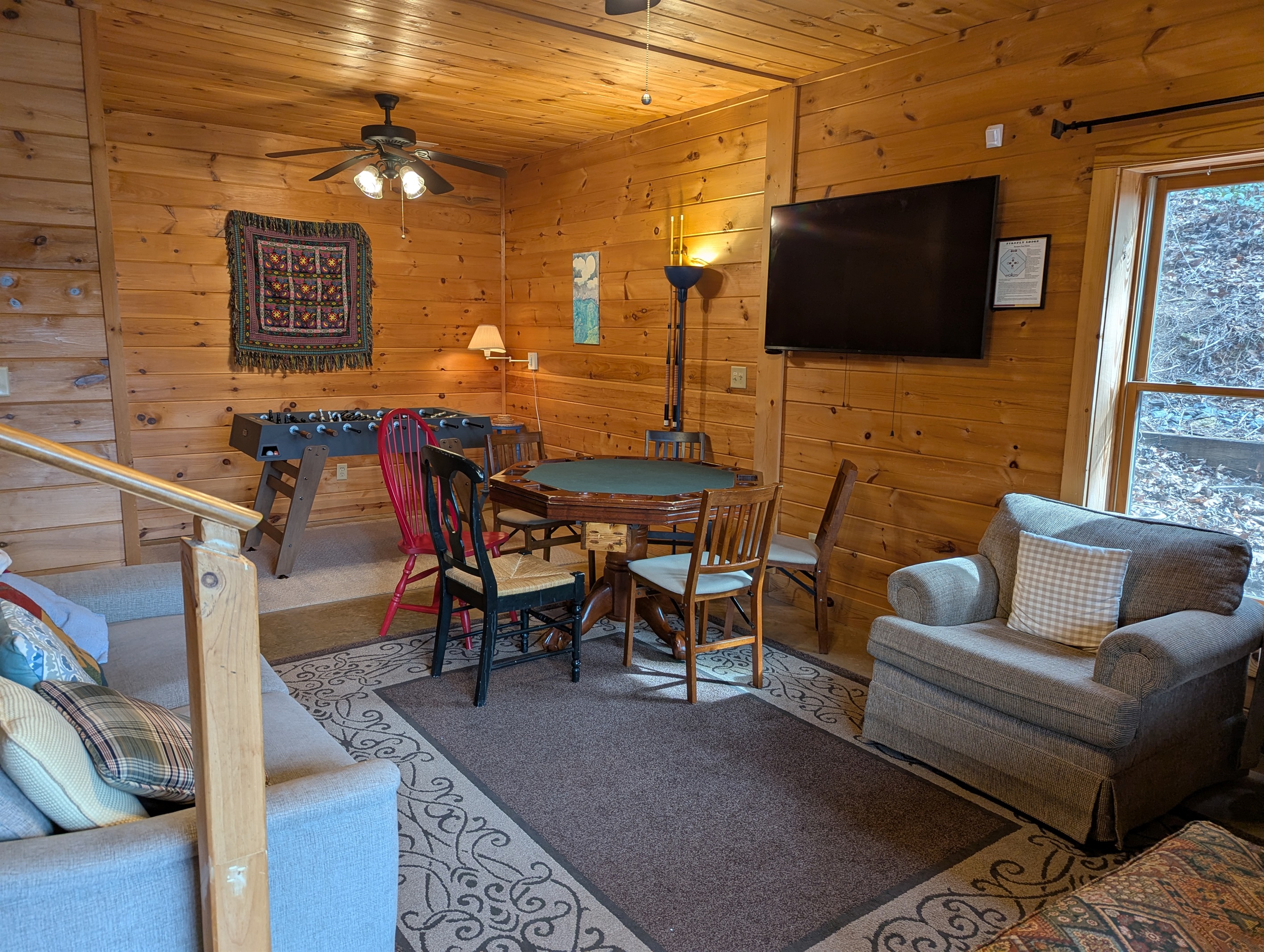 Downstairs Game room