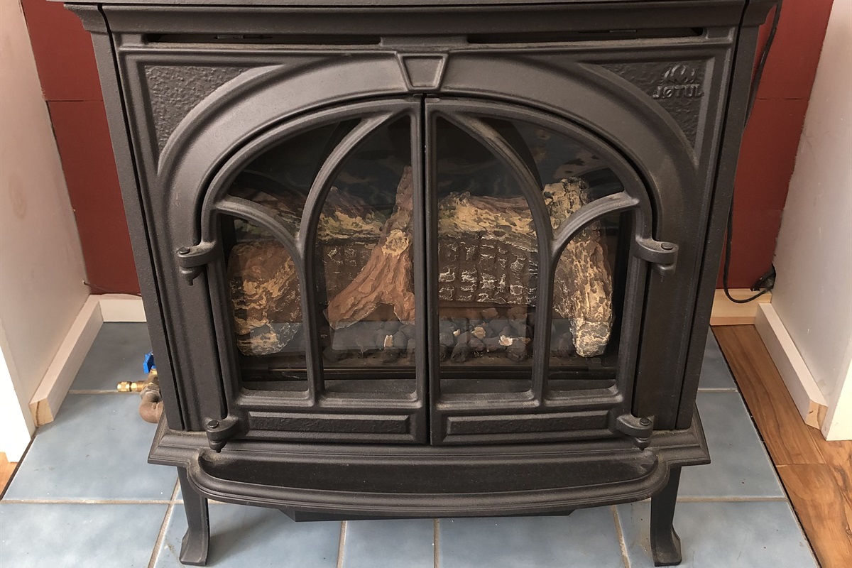 Propane stove in anteroom