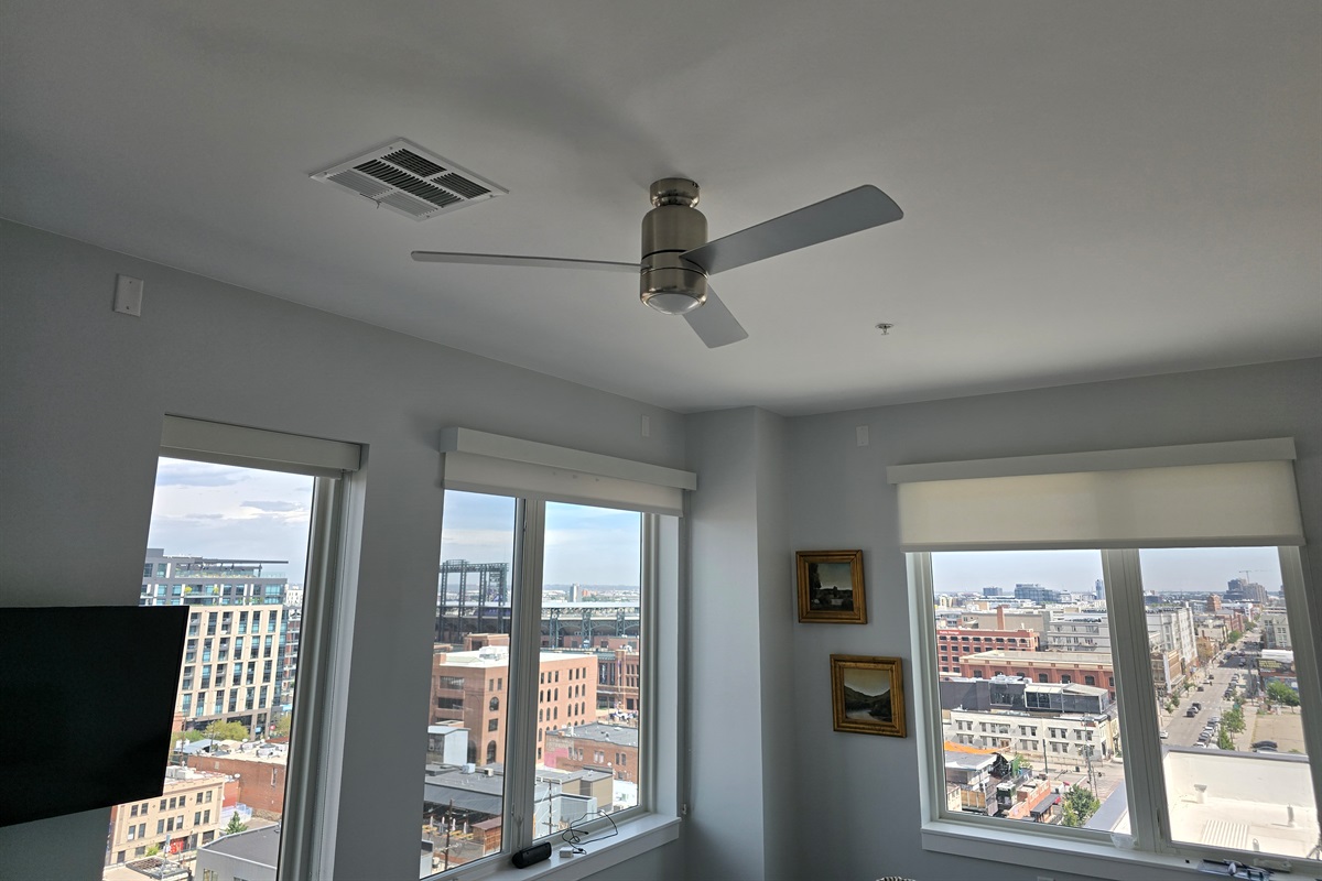 Great corner unit views of Coors Field from the second bedroom