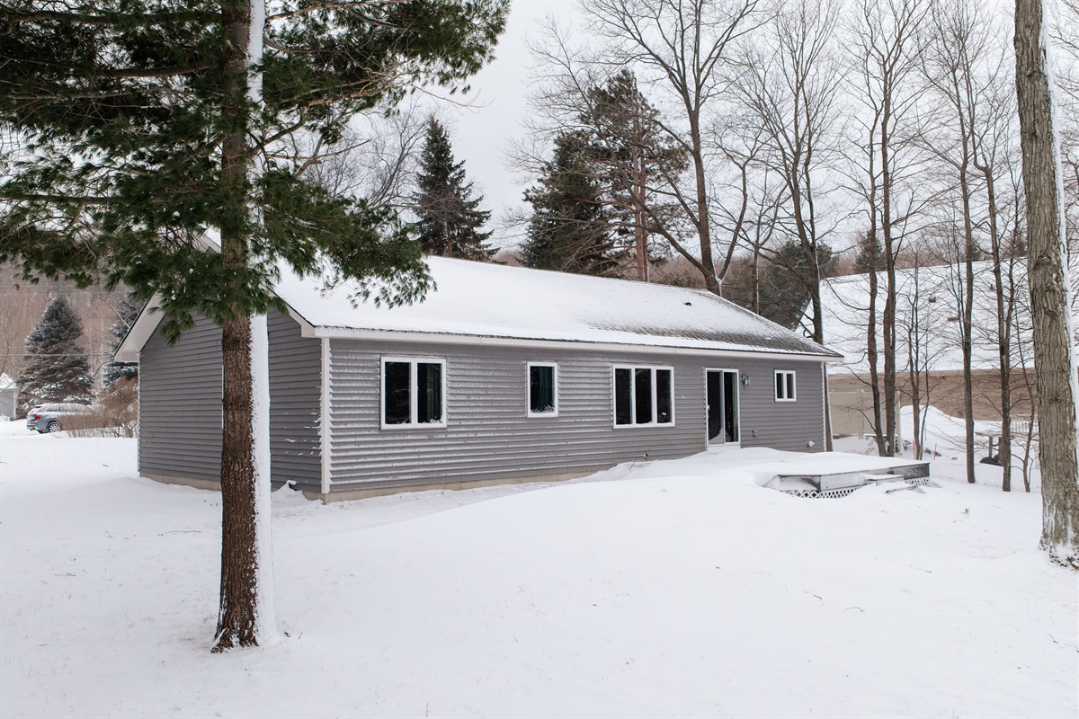 Exterior side view of the home