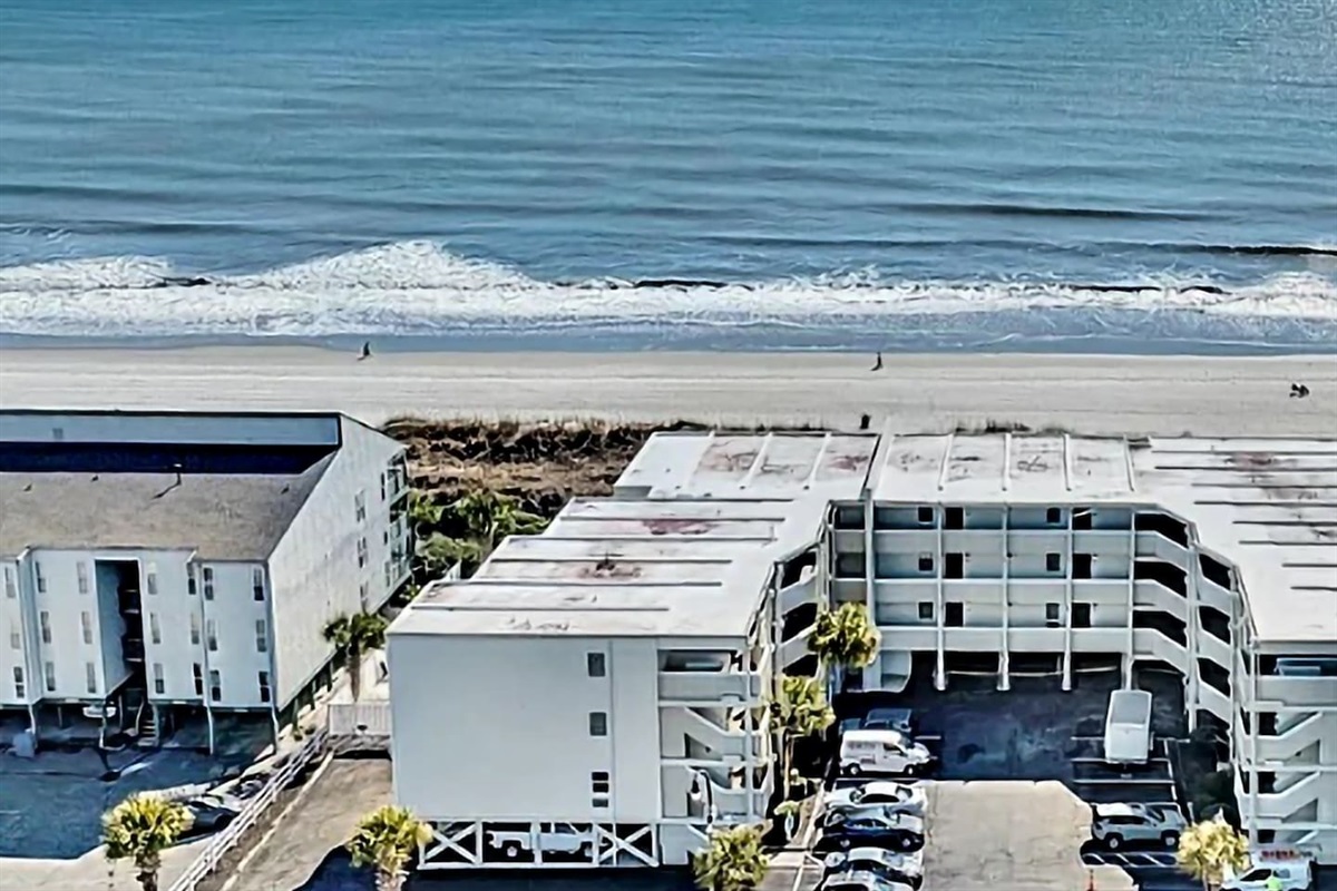 Small condo unit- Ocean Pier 1. Ours is the front left, first floor condo with exceptional views.