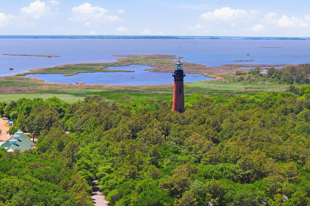 Peaceful natural surroundings behind the community