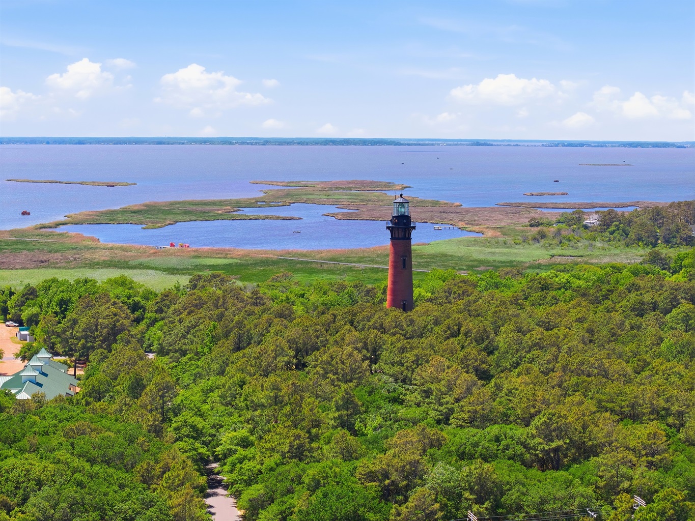 Peaceful natural surroundings behind the community