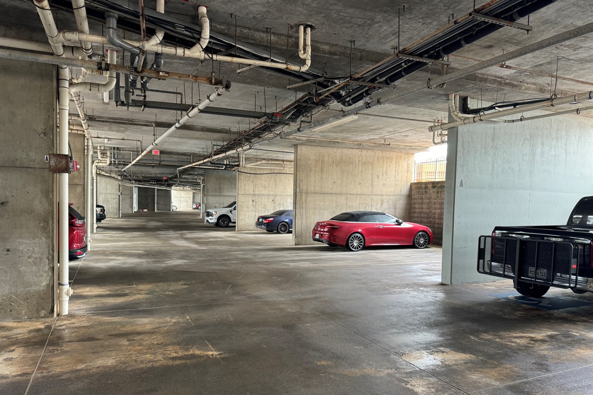 Secured garage parking
