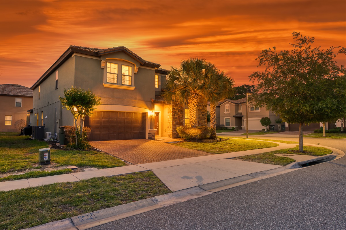 Front of House at Night