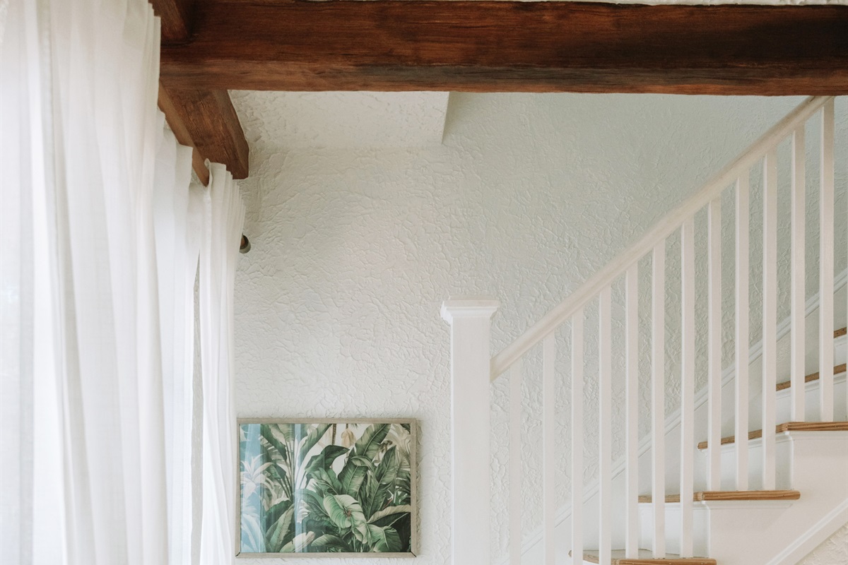 Head upstairs to find your bedroom.