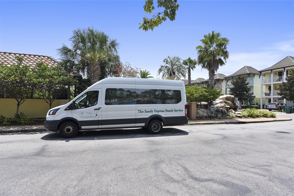 Seasonal shuttle service from the neighborhood directly to the beach