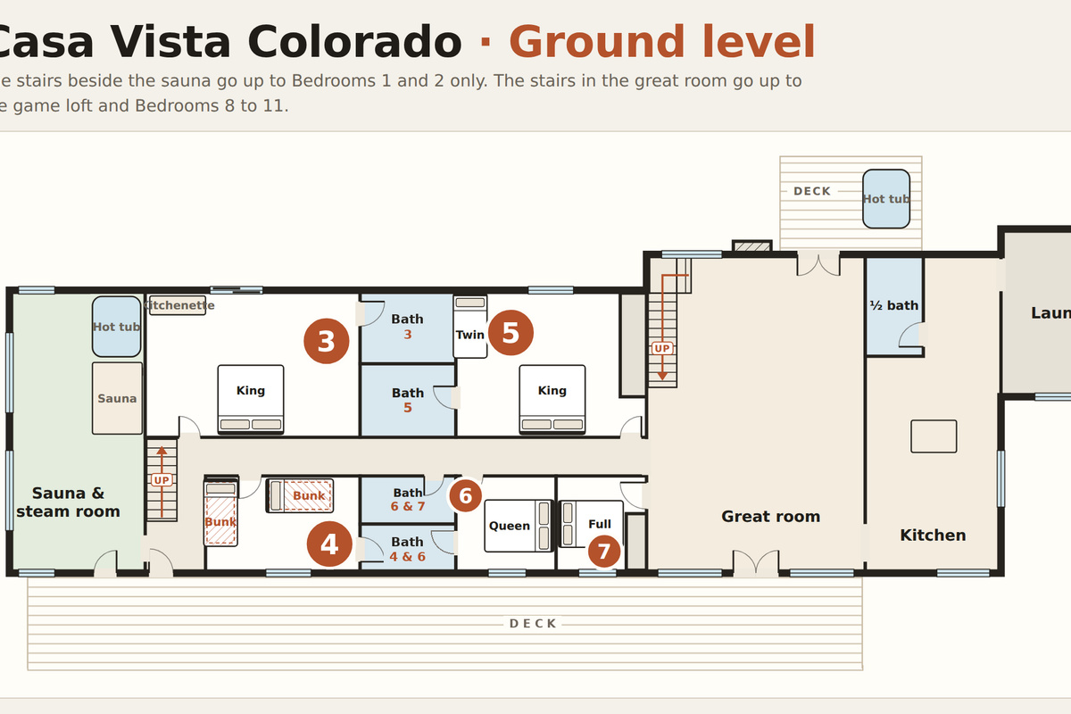 Ground level floor plan