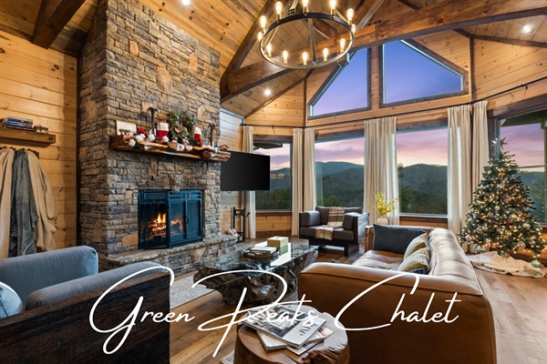 Welcome to Green Peaks Chalet, your private mountain retreat, with stunning views, a cedar sauna, hot tub and other fabulous amenities await your arrival!