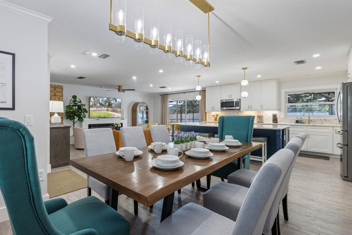 8-seater dining room table