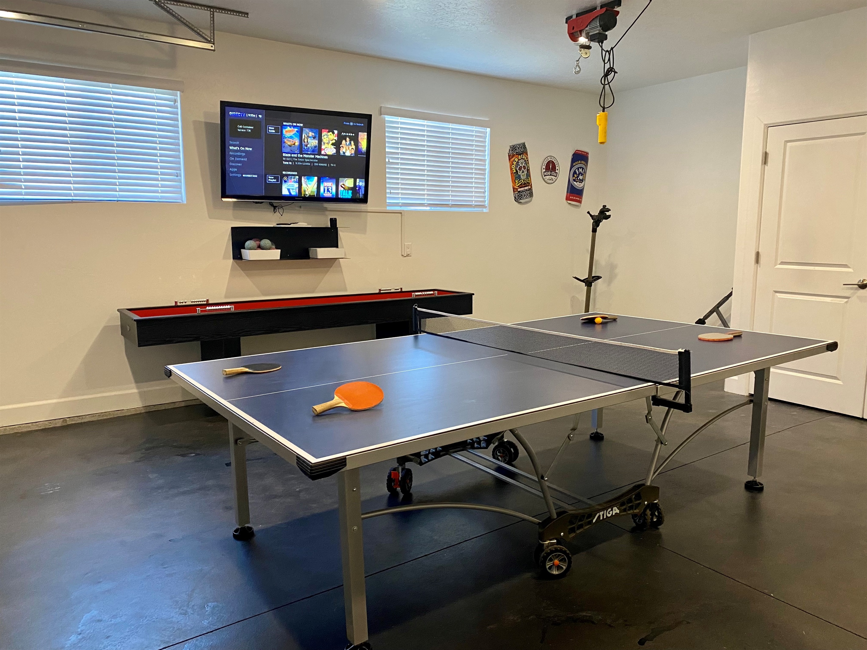 Table Tennis and Shuffle Board