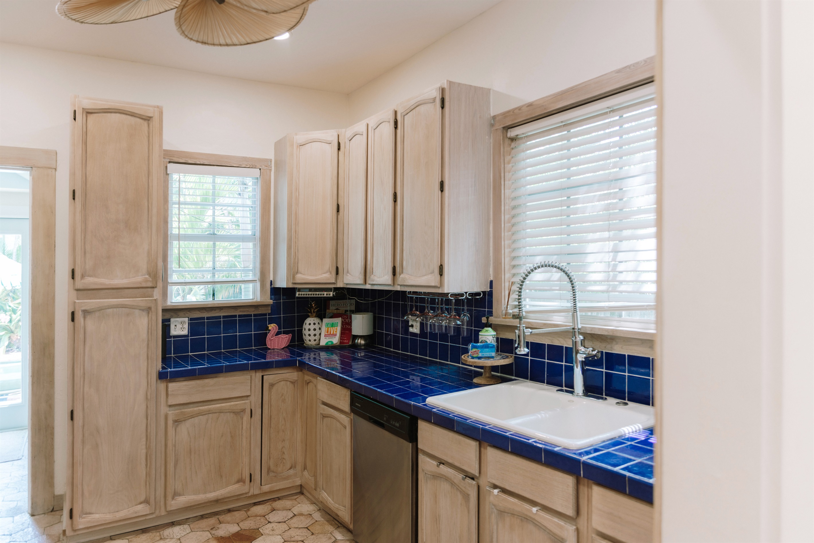 Enjoy our fully-stocked main kitchen, which has everything you need to make homemade meals together.