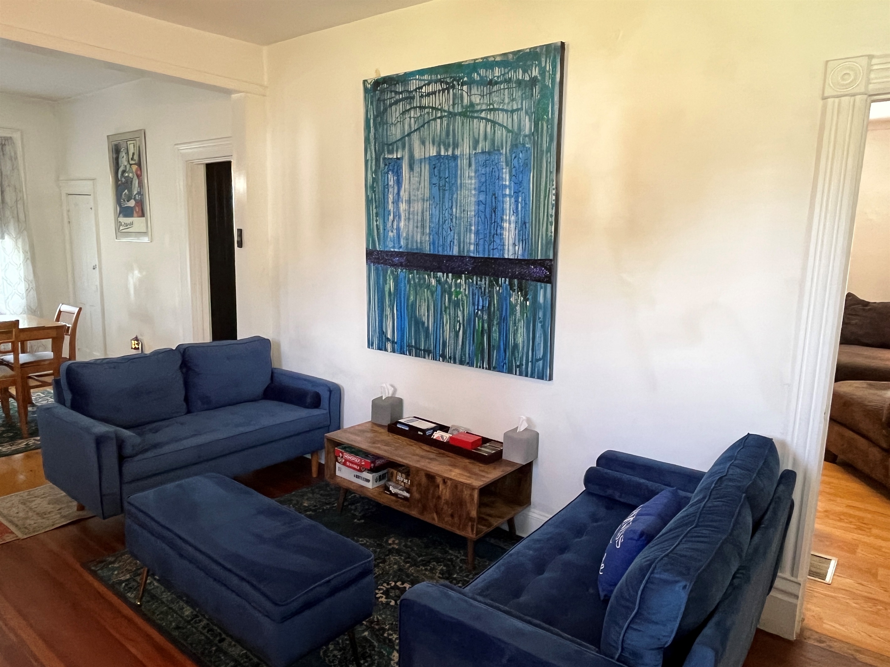 2nd living room and dining room with an artistic flare