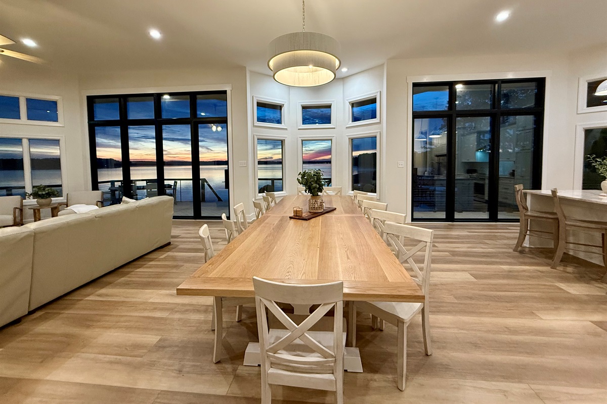 Endless Sunrise dining table for group meals