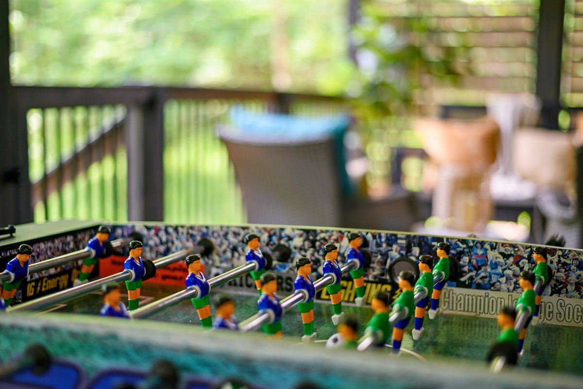 Spin, score, and celebrate in the game loft — where memories are made one goal at a time.