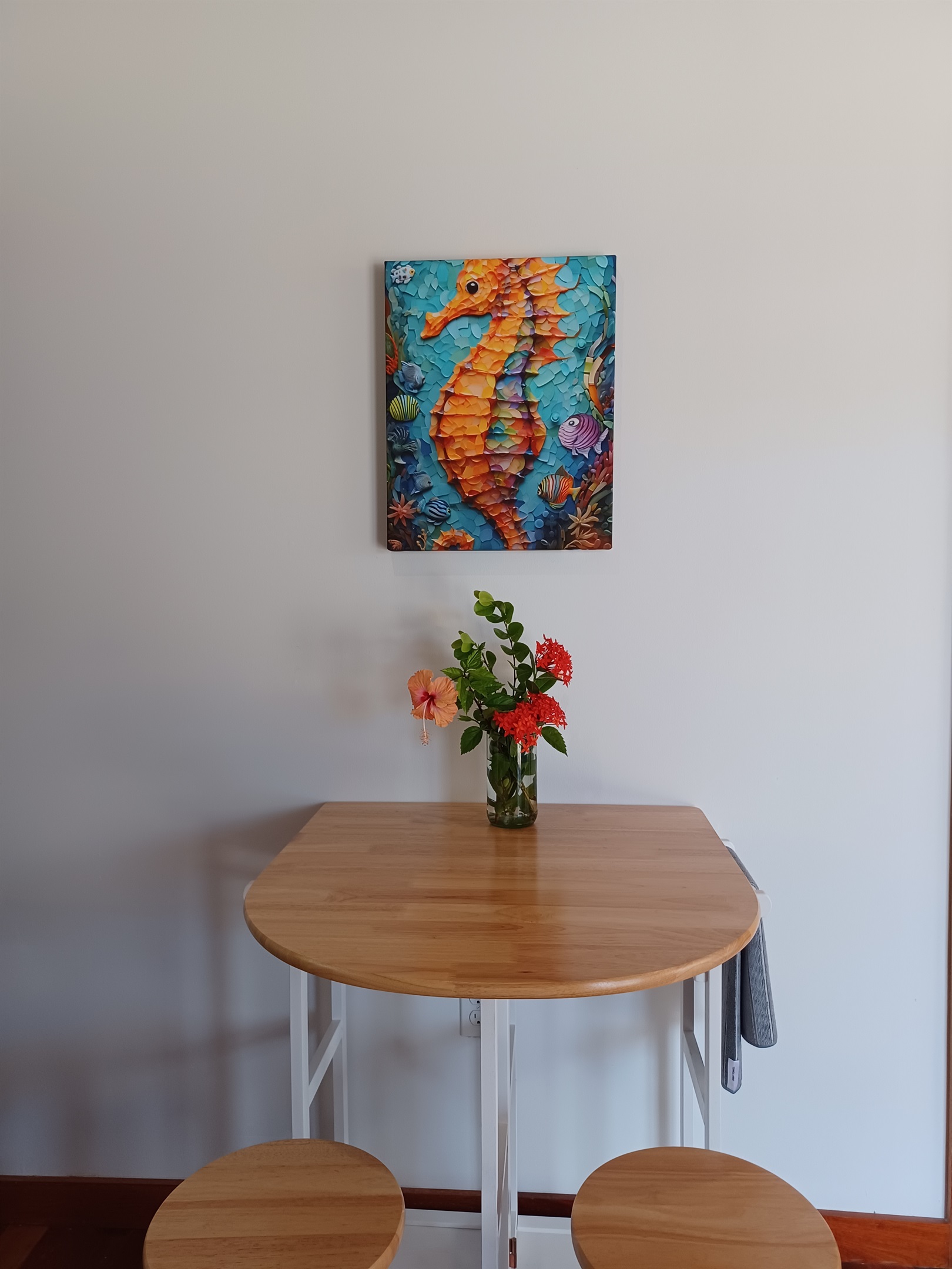 Seahorse dining area in open living space