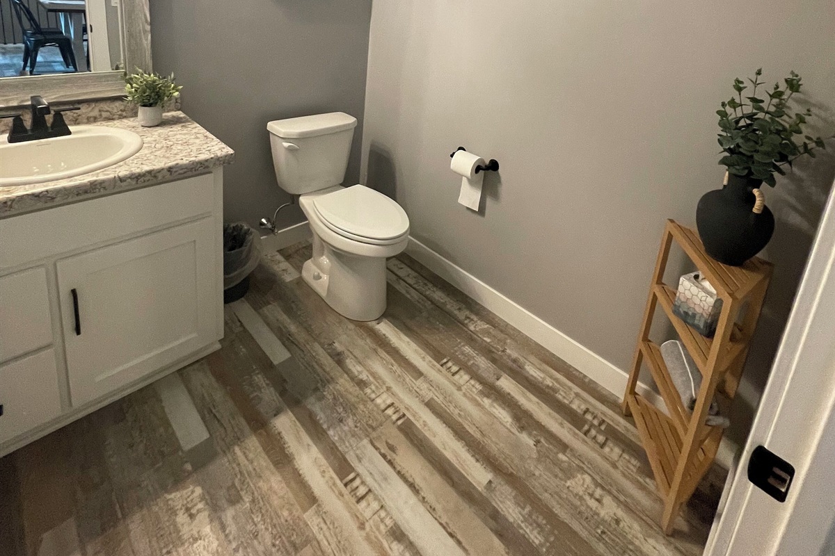 House 2 - powder room off of main living area