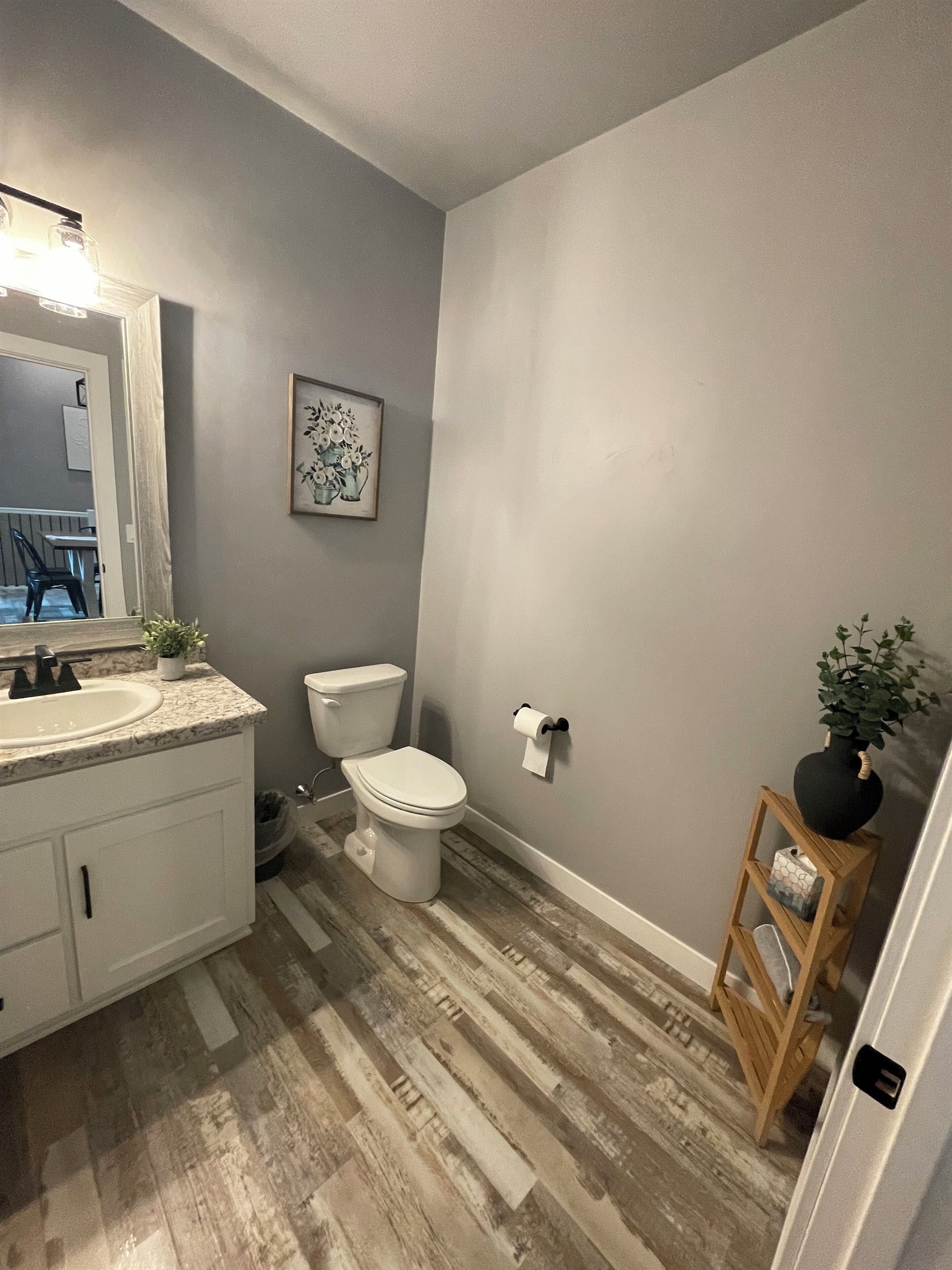 House 2 - powder room off of main living area