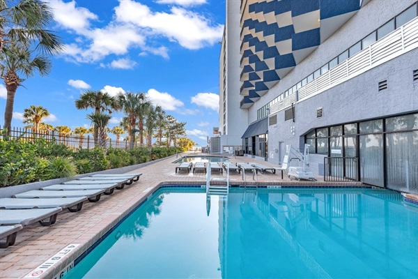 Heated Pool that connects to inside!