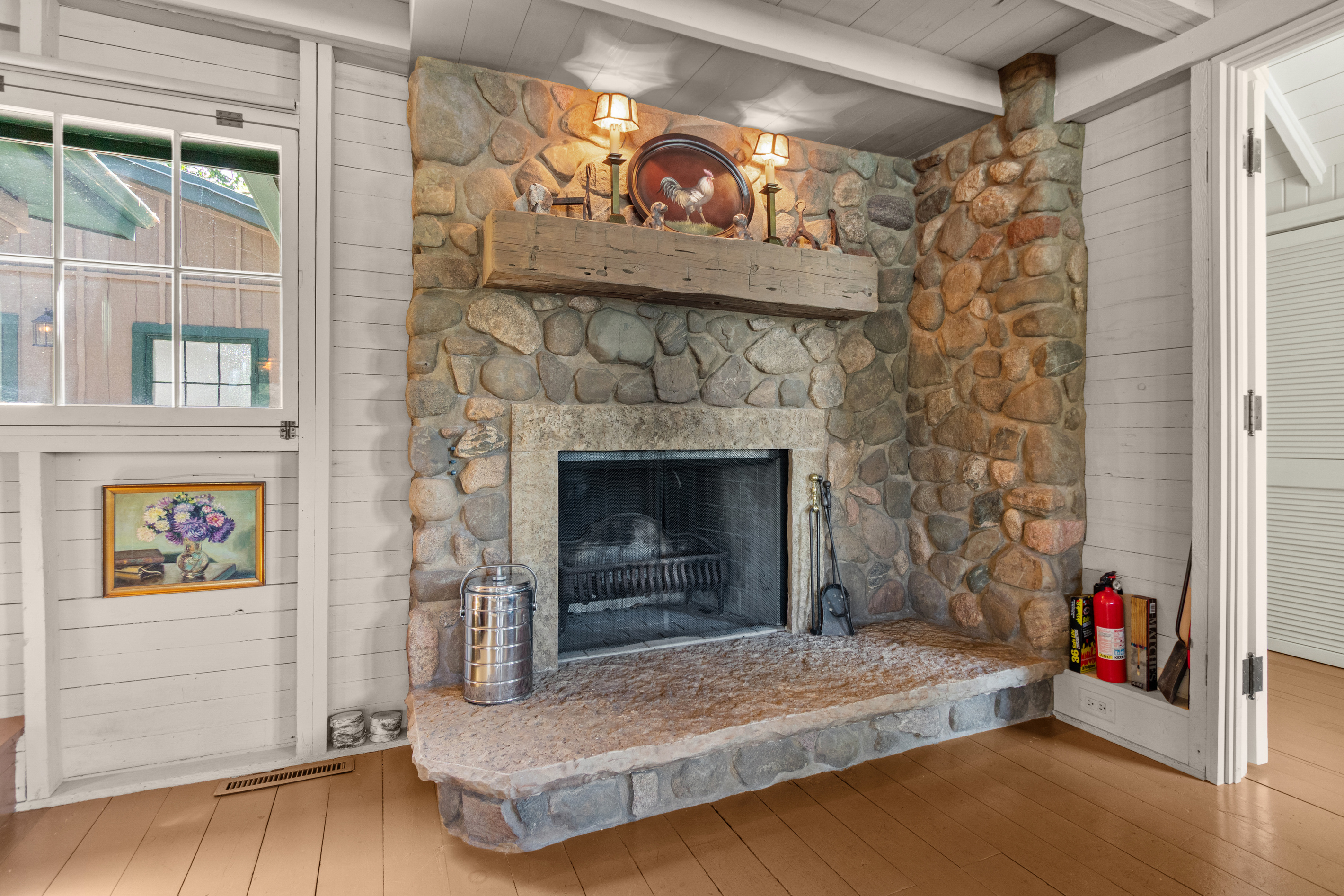 When the cooler months roll in, light a fire, settle in, and enjoy a cozy evening together after a day of exploring the lake and surrounding area.