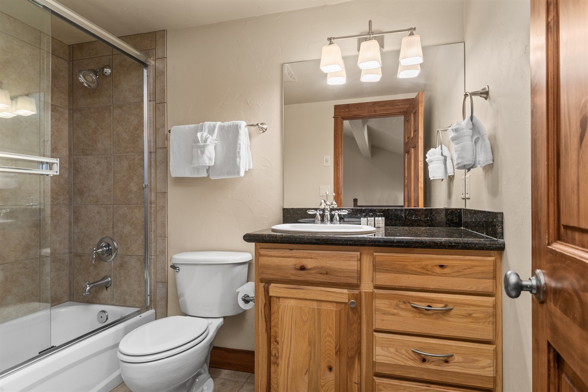 Bathroom 2 | Vanity Mirror | Shower and Tub Combo