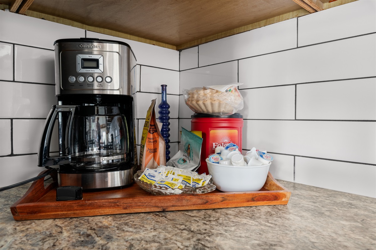 Coffee station in Kitchen, to start the day