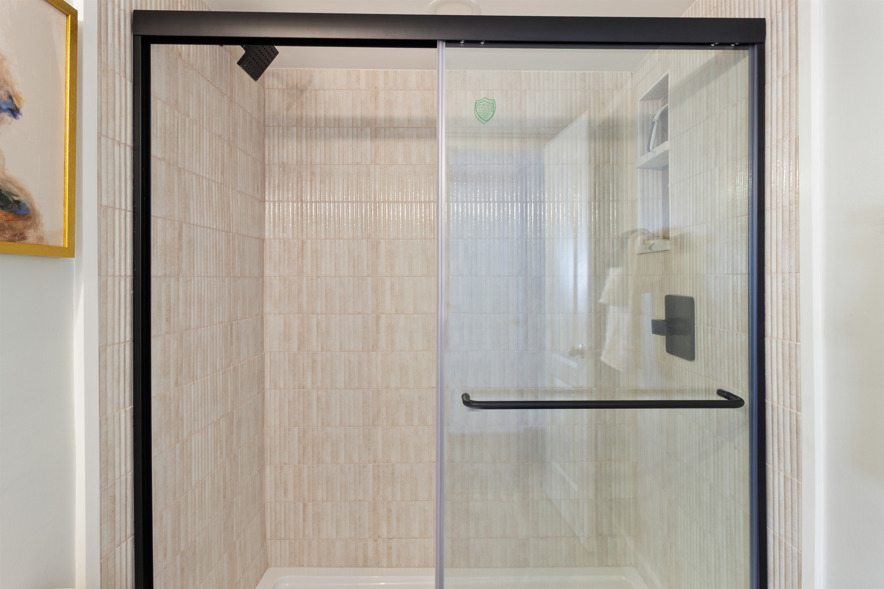 Bathroom 1 - master bedroom ensuite bathroom with tile shower